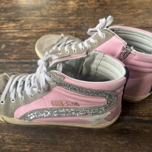 Golden Goose Leather Slide Classic-Pink - Picture 3 of 6